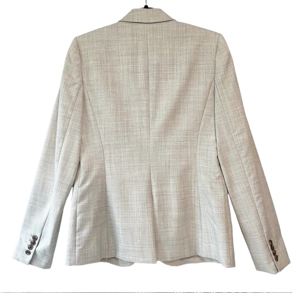J. Crew 1035 one button jacket in Super 120s wool gray sz 0 blazer - Picture 3 of 5